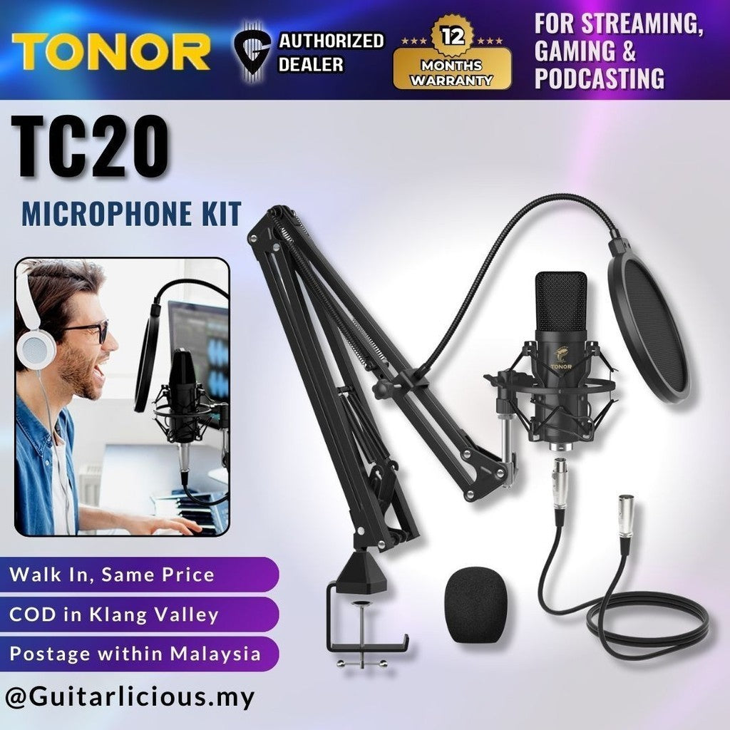 Tonor TC20 XLR Condenser good Microphone With Isolation Shield