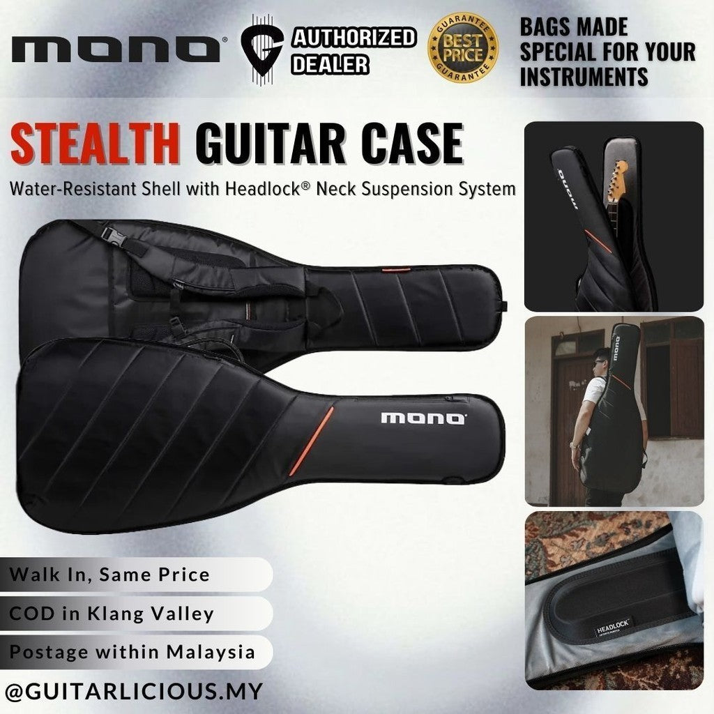 MONO Stealth Electric Guitar Case Bag Black M80 STEG-BLK