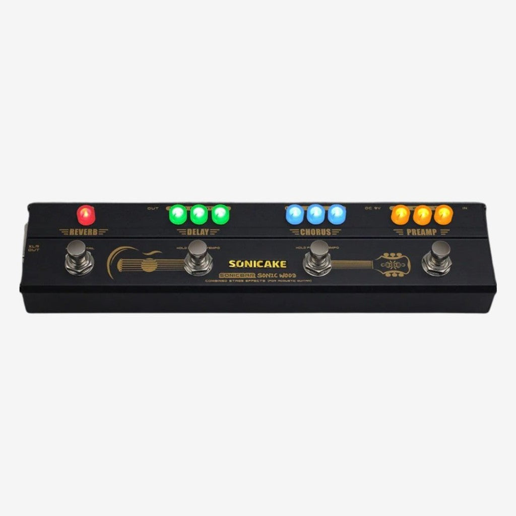 acoustic guitar reverb pedal Sonicake QCE-50 Sonic Wood Acoustic Guitar Preamp DI Box – GUITARLICIOUS