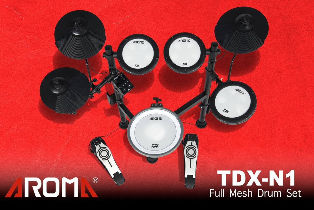 Cheapest & Quality Digital Drum Set: Aroma TDX-N1 Full Mesh