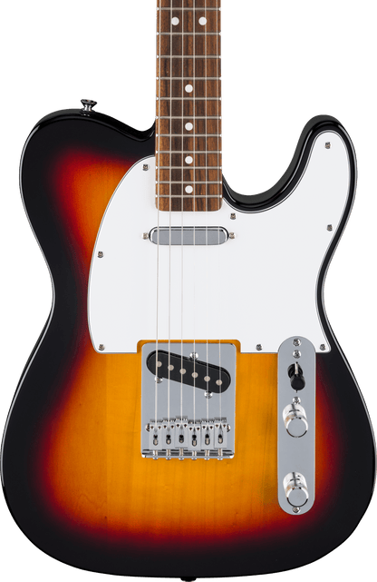 Fender Standard Telecaster Electric Guitar w/White Pickguard, Laurel FB, 3-Color Sunburst