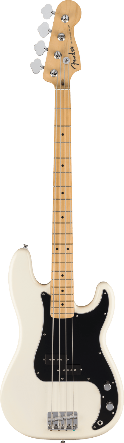 Fender Standard Precision Bass Guitar, Maple FB, Olympic White