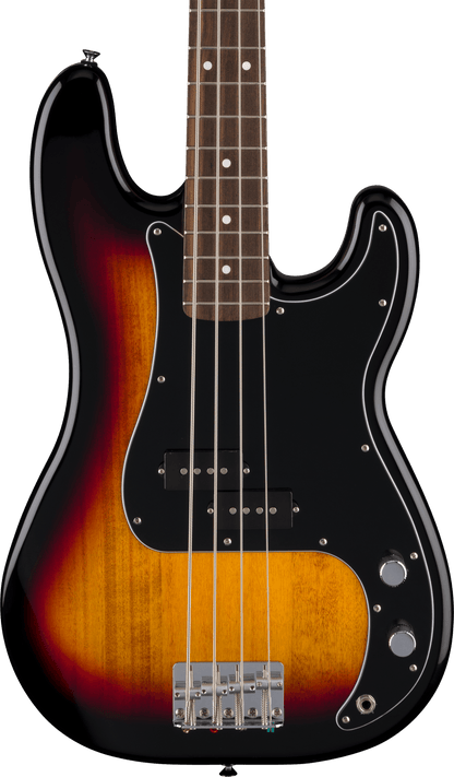 Fender Standard Precision Bass Guitar, Laurel FB, 3-Tone Sunburst