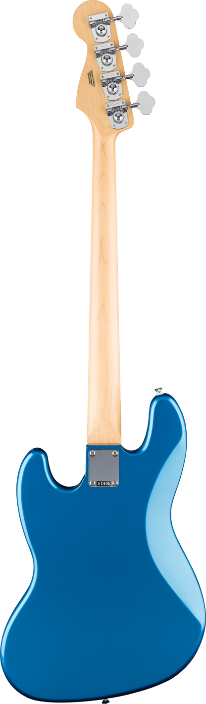 Fender Standard Jazz Bass Guitar w/White Pickguard, Maple FB, Aqua Marine Metallic