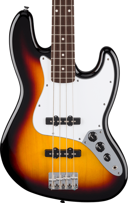 Fender Standard Jazz Bass Guitar, Laurel FB, 3-Color Sunburst