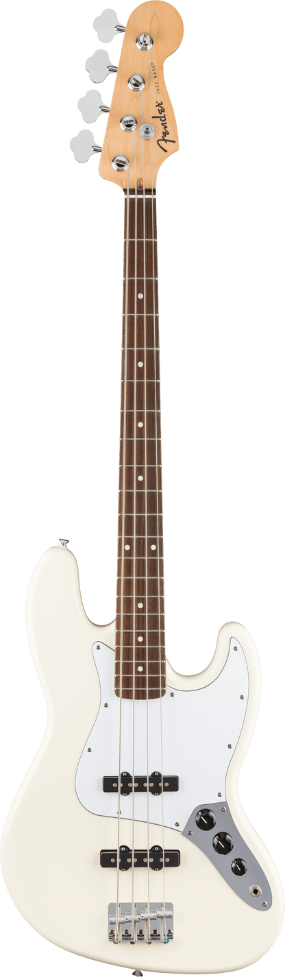 Fender Standard Jazz Bass Guitar, Laurel FB, Olympic White
