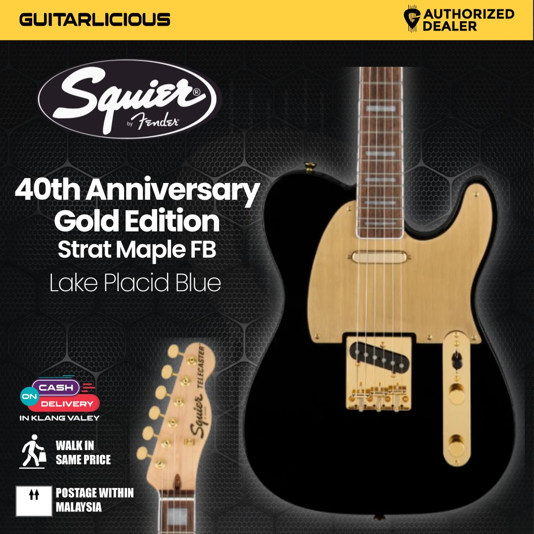 ギター squier by fender 40th telecaster Squier 40th Anniversary Gold Edition Telecaster Electric Guitar