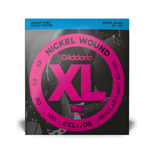 D'Addario EXL170 Regular Light Nickel Wound Long Scale Bass Strings - .045-.100 ( 045-.100 )