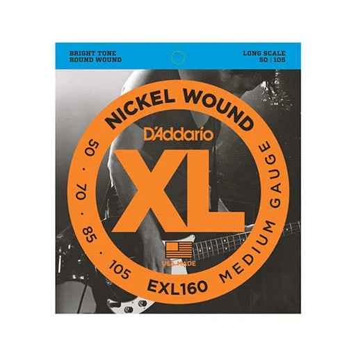 D'Addario EXL160 Medium Nickel Wound Long Scale Bass Strings - .050-.105 ( .050-.105)