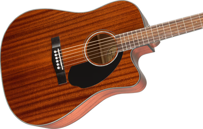 Fender CD-60SCE Dreadnought Acoustic Guitar, Walnut FB - All Mahogany