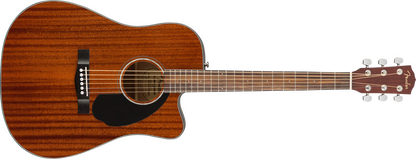Fender CD-60SCE Dreadnought Acoustic Guitar, Walnut FB - All Mahogany