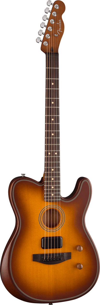 Fender Acoustasonic Standard Telecaster Electric Guitar, Rosewood Fretboard, Honey Burst
