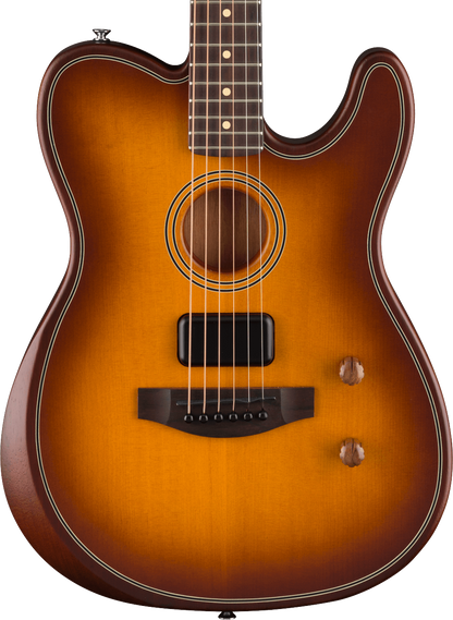 Fender Acoustasonic Standard Telecaster Electric Guitar, Rosewood Fretboard, Honey Burst