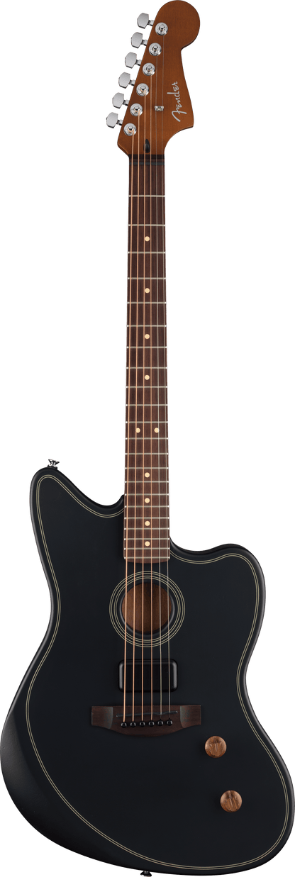Fender Standard Acoustasonic Jazzmaster Guitar, Rosewood Fretboard, Black