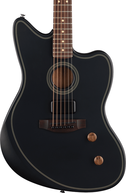 Fender Standard Acoustasonic Jazzmaster Guitar, Rosewood Fretboard, Black