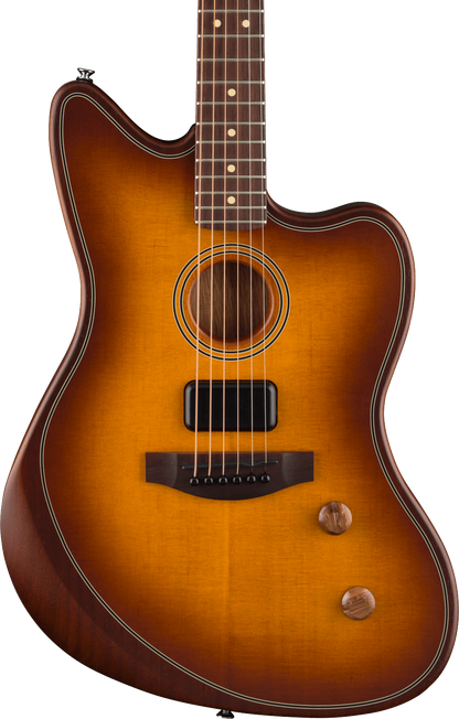 Fender Standard Acoustasonic Jazzmaster Guitar, Rosewood Fretboard, Honey Burst