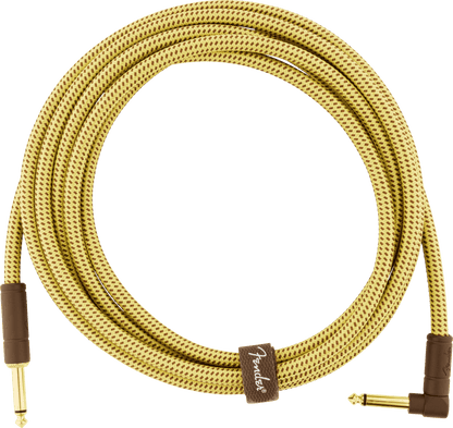 Fender Deluxe Series Angled Instrument Cable, 10ft Tweed