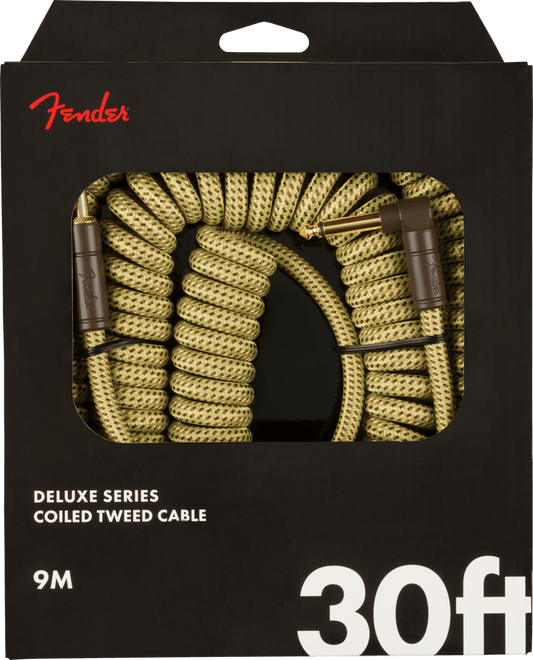 Fender Deluxe Coil Guitar Cable, Tweed, 30ft