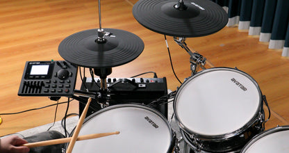 Avatar A61 Professional 9-Piece Mesh Kit Electric Drum Set with Shell (5PC Drum Pad, 4PC Cymbal Pad)