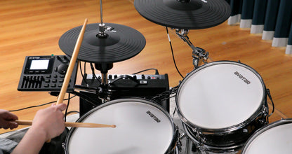 Avatar A61 Professional 9-Piece Mesh Kit Electric Drum Set with Shell (5PC Drum Pad, 4PC Cymbal Pad)