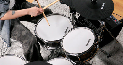 Avatar A61 Professional 9-Piece Mesh Kit Electric Drum Set with Shell (5PC Drum Pad, 4PC Cymbal Pad)