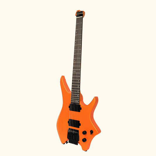 HILS NEXT Series Headless Guitar HN3 - Satin Metallic Coral Orange