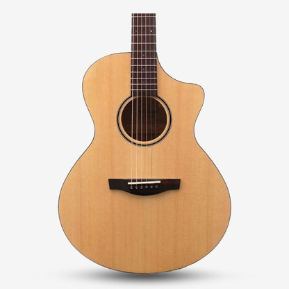 Covenant Guitar 100C-E 41inch Cutaway Acoustic Guitar w/ Covenant M2P Dual Channel Pick Up including Soft Case ( 100CE )