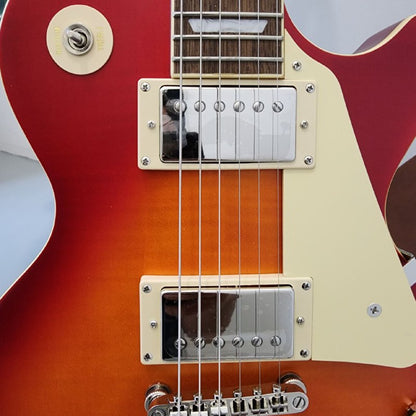 Epiphone 1959 Les Paul Standard Outfit Double Closed Humbucker Electric Guitar - Aged Dark Cherry Burst (ENL59-ADC-NH1)