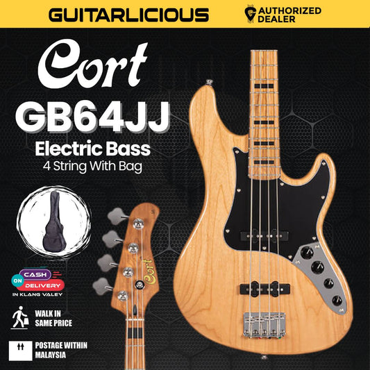Cort GB64JJ Natural Bass Guitar