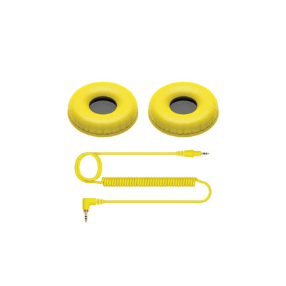 Pioneer DJ HC-CP08 Color Variation Coiled Cable and Ear Pads for HDJ-CUE1 Headphone Ear Cup