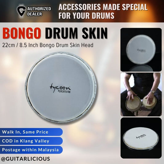 Tycoon Replacement Drum Head / Skin for 8.5 INCH Bongos (STBS-B CO)