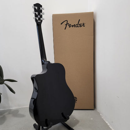 Fender CD-60SCE Dreadnought Acoustic Guitar with Active PIck Up, Walnut FB, Black (CD60SCE / CD-60E / CD60E )