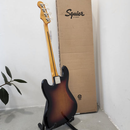 Squier by Fender Classic Vibe 70s Jazz 4 String Bass Guitar, Maple FB - 3-Tone Sunburst