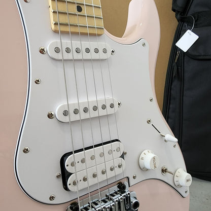 FUJIGEN FGN JOS2TDM J-Standard Odyssey Series (HSS) Stratocaster w/ tremolo Electric Guitar, Maple FB (Made In Japan) - Shell Pink