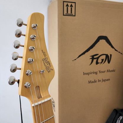 FUJIGEN FGN JOS2TDM J-Standard Odyssey Series (HSS) Stratocaster w/ tremolo Electric Guitar, Maple FB (Made In Japan) - Mint Blue