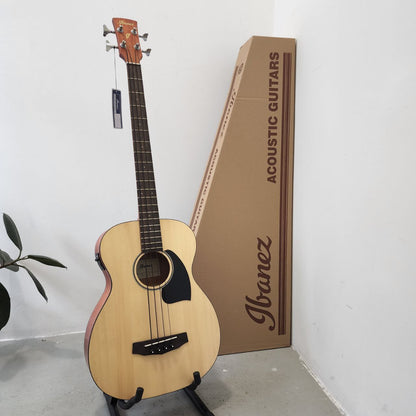 Ibanez PCBE12, Open Pore Natural, Grand Concert Semi Acoustic Electric Bass Guitar with Pick Up EQ ( PCBE-12 / PCBE 12)