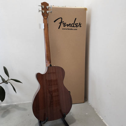 Fender CB-60SCE 4-strings Acoustic Bass Guitar with Cutaway & Active Preanp Electronics & Tuner, Laurel FB - Natural (CB 60SCE / CB60SCE)