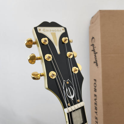 Epiphone Uptown Kat ES with Double Humbucker (HH) Semi-Hollow Electric Guitar - Topaz Gold Metallic (UptownKat)