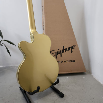 Epiphone Uptown Kat ES with Double Humbucker (HH) Semi-Hollow Electric Guitar - Topaz Gold Metallic (UptownKat)