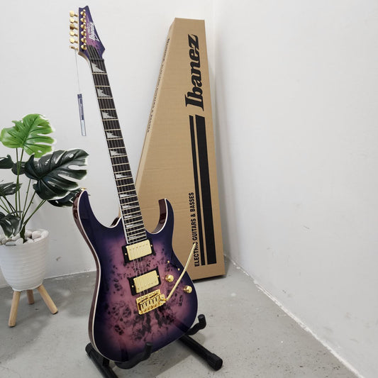 Ibanez Gio RG GRG220PA Double Humbucker (HH) Electric Guitar - Royal Purple Burst (GRG220PA-RLB / GRG-220-PA / GRG220)