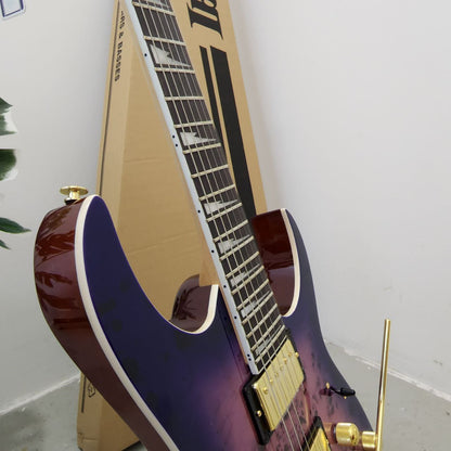 Ibanez Gio RG GRG220PA Double Humbucker (HH) Electric Guitar - Royal Purple Burst (GRG220PA-RLB / GRG-220-PA / GRG220)