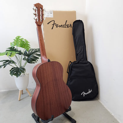 FENDER ( FA-15N / FA15N ) 3/4 Size Nylon String Classical Guitar with Bag, Walnut FB