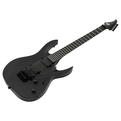 S by Solar AB4.6FRC Floyd Rose Carbon Black Electric Guitar