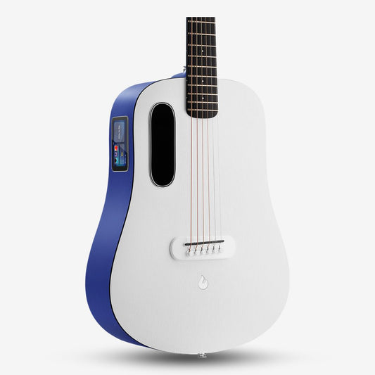 Lava Me Play 36 inch All-Weather Body Smart Acoustic-Electric Guitar w/Touchscreen Effects & Lite Bag - Deep Blue