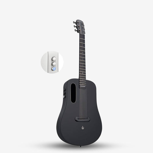 Lava Me Air 36″ Carbon Mini Acoustic-Electric Guitar Semi acoustic guitar with EQ - Space Black ( Lava Me Air-SPBK )