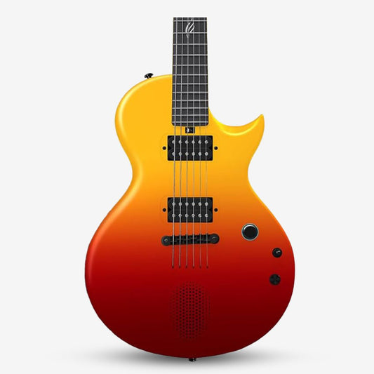 Enya Nova Go Sonic Carbon Fiber composite Electric Guitar with Built In Speaker - Volcano Red ( Sonic-VRD / Go-Sonic )