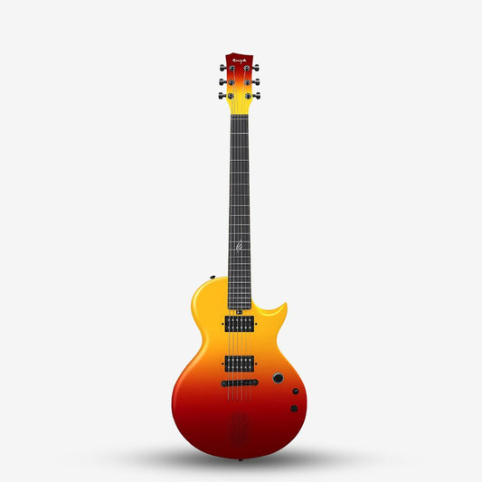 Enya Nova Go Sonic Carbon Fiber composite Electric Guitar with Built In Speaker - Volcano Red ( Sonic-VRD / Go-Sonic )