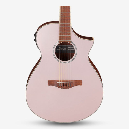 Ibanez AEWC12 Spruce Top Acoustic Electric Guitar - Rose Gold Metallic Flat ( AEWC-12 / AEWC 12 )