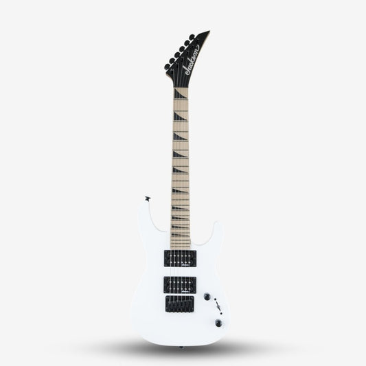 Jackson JS Series Dinky Minion JS1X Electric Guitar, Maple FB, White   ( Mini / JS1 X / JS1-X / JS1X-WH  )