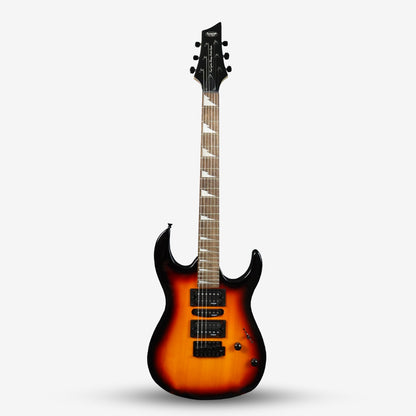 SQOE SEIB-370 Soloist Body HSH Electric Guitar with Rosewood Fretboard ( SEIB370 / SEIB / SEIB 370 )